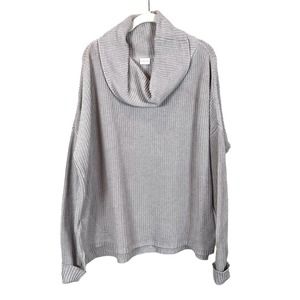 Poetry Chunky Shaker Knit Cowl Neck Sweater Taupe Women's 14
